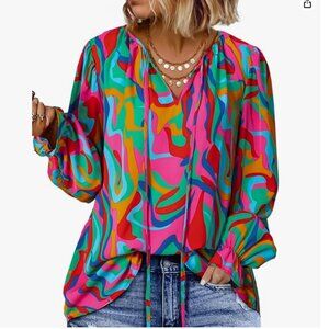 Vibrant Multicolor Women's Blouse